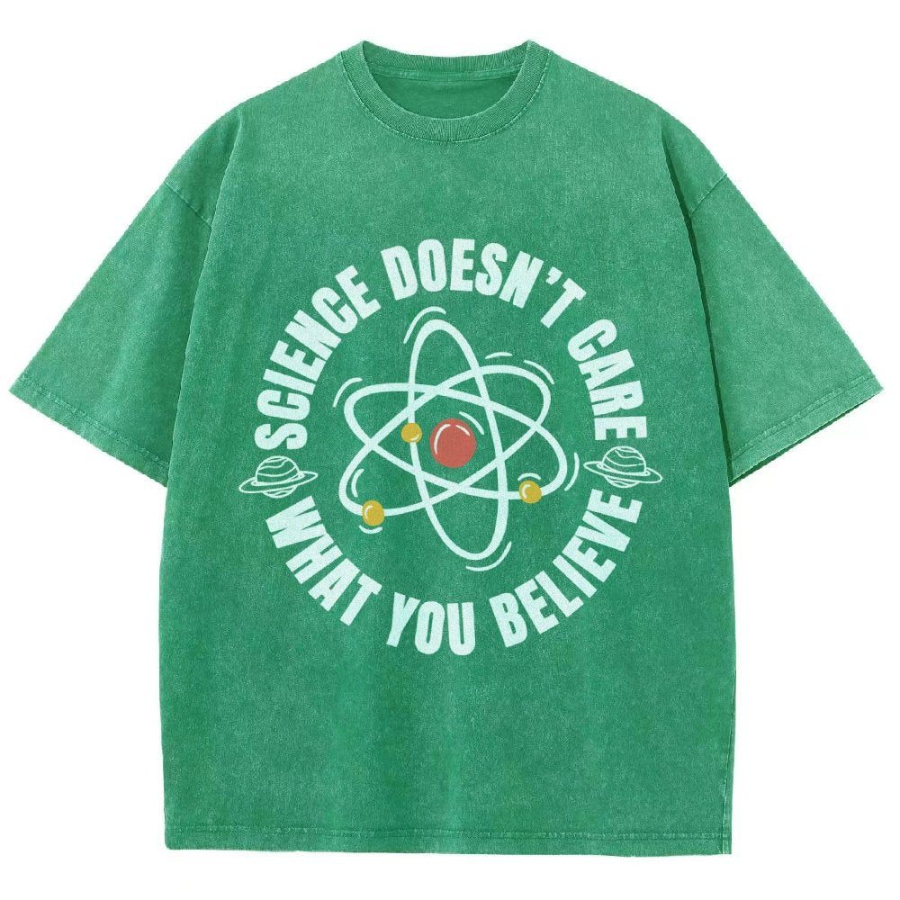 Science Doesn't Care What You Believe Vintage Distressed T-shirt
