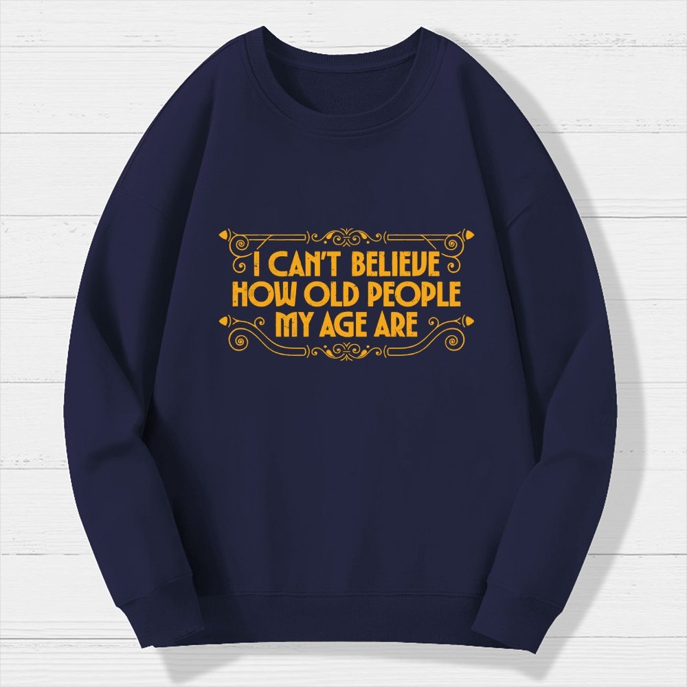 Chronically Young Geek Cotton Sweatshirt