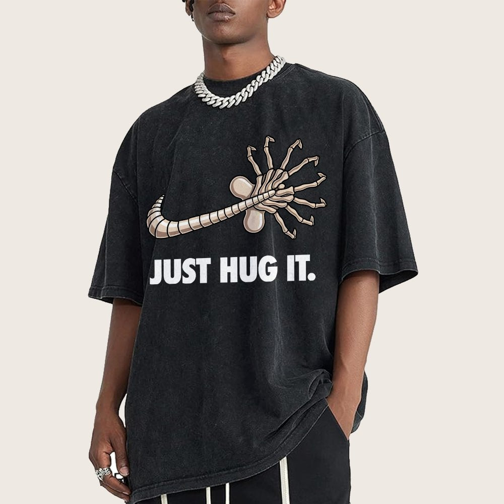 Just hug it Vintage Distressed T-shirt