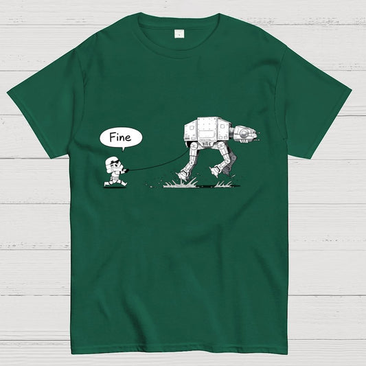 Empire Robot Dog-Planet Battles Geek T-Shirt
