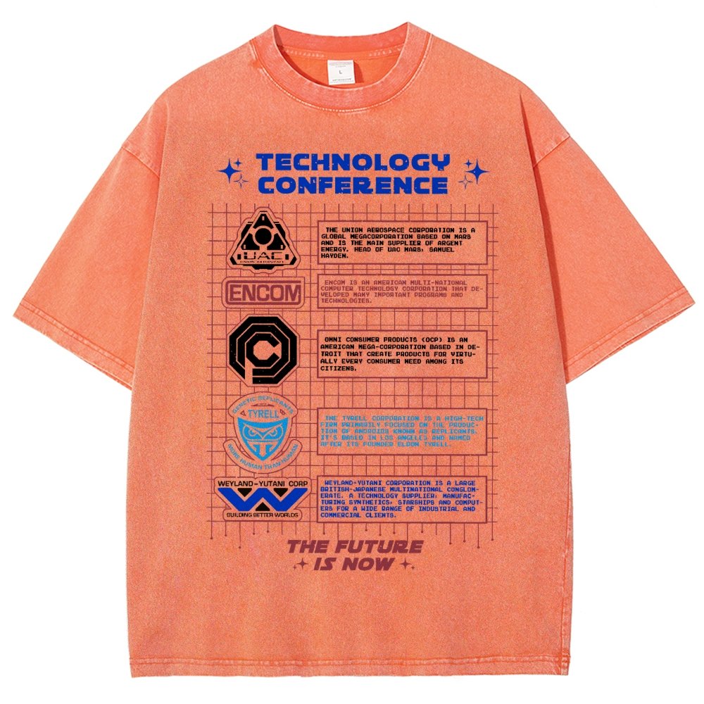 Technology Conference Vintage Distressed T-shirt