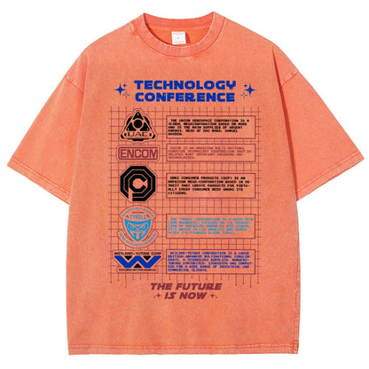 Technology Conference Vintage Distressed T-shirt