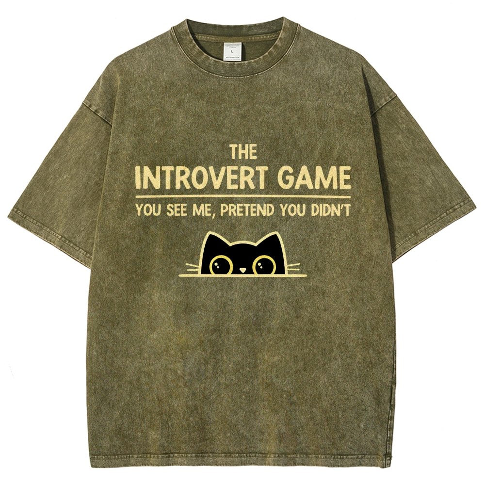 The Introvert Game Vintage Distressed T-shirt