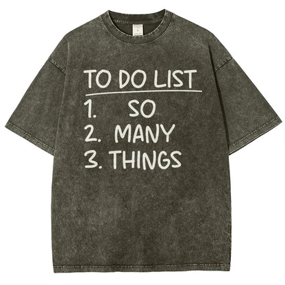 To Do List Vintage Distressed T-shirt