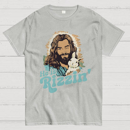 He Is Rizzin' Easter Geek T-Shirt