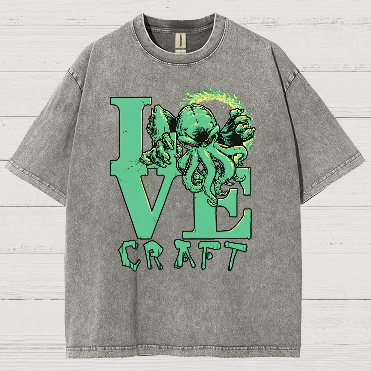 Cthulhu Vintage Distressed T-shirt