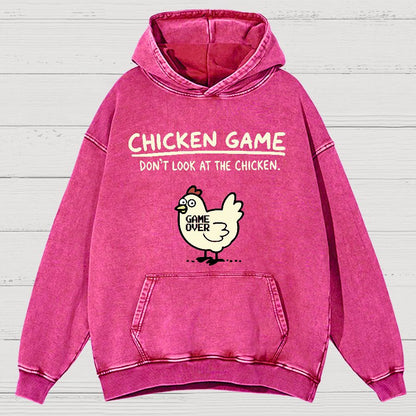 Chicken Game Vintage Distressed Hoodie