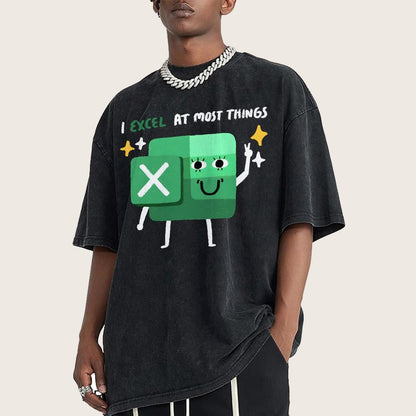 I Excel At Most Things Vintage Distressed T-shirt