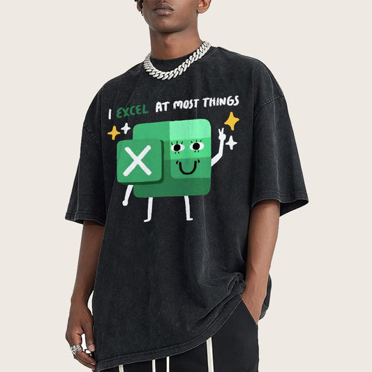 I Excel At Most Things Vintage Distressed T-shirt