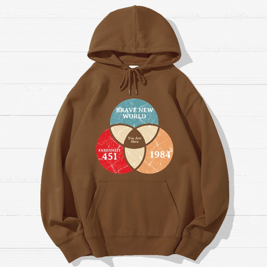 You Are Here Geek Cotton Hoodie