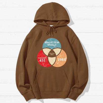 You Are Here Geek Cotton Hoodie