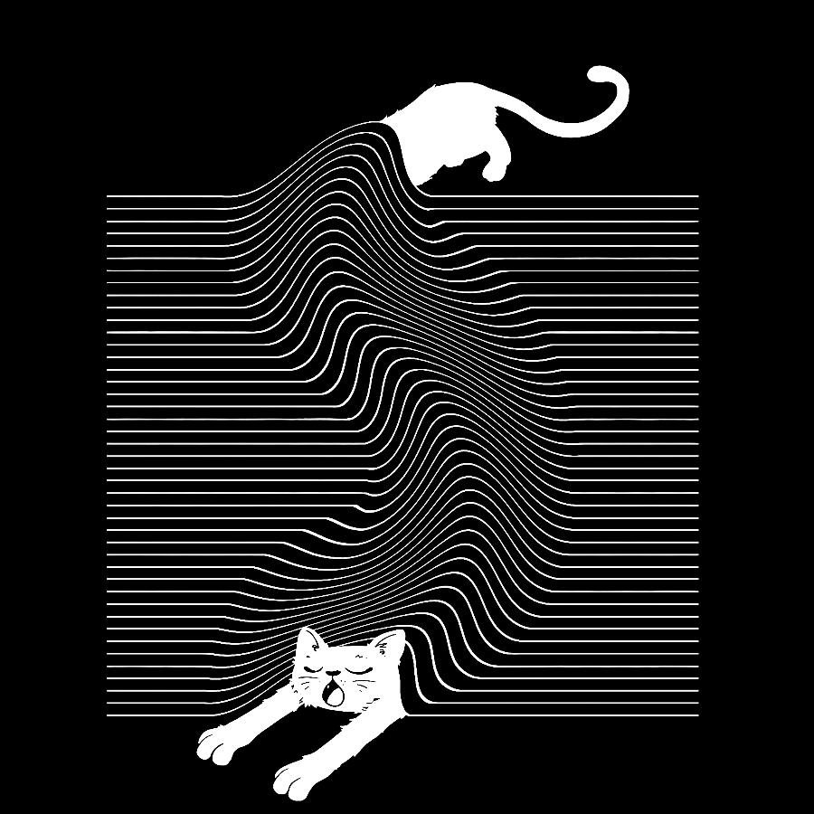 Cute Cat Geek T-Shirt