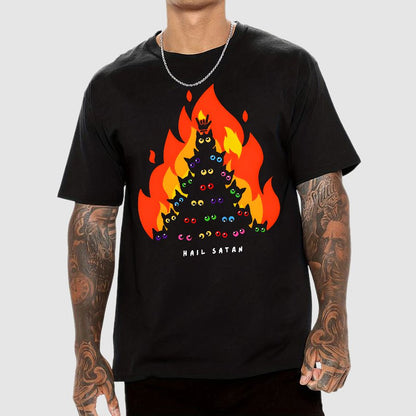 Hail Satan Geek T-Shirt