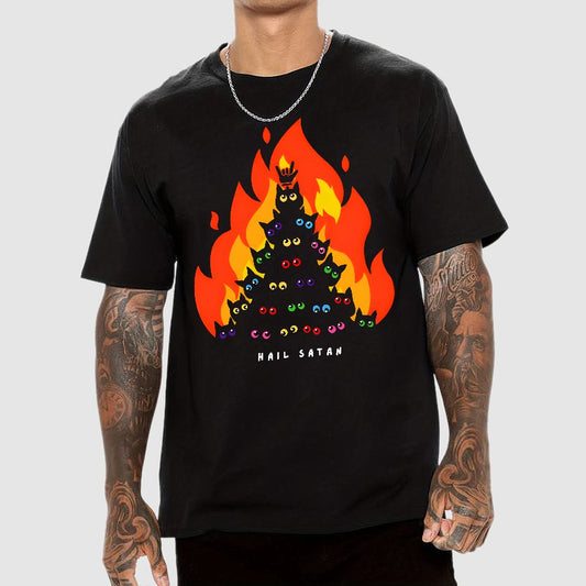Hail Satan Geek T-Shirt