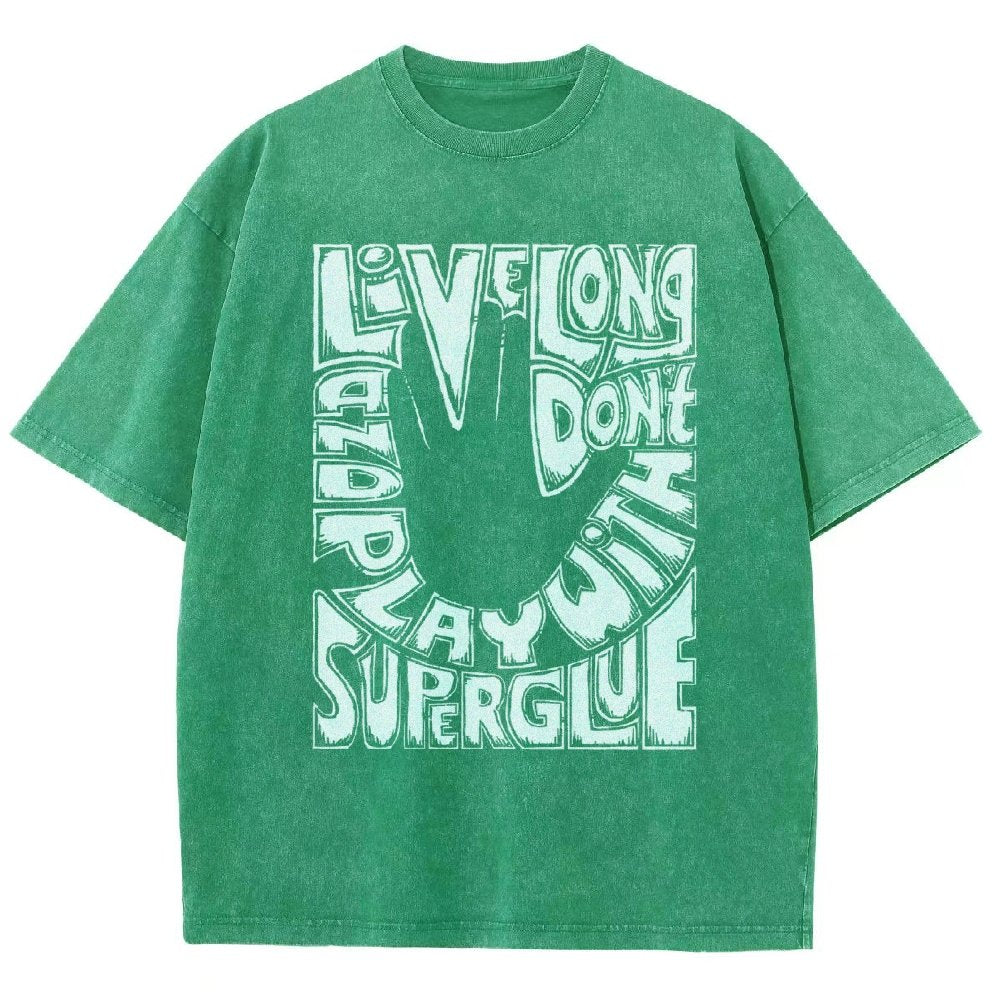 Don't Play With Superglue Vintage Distressed T-shirt