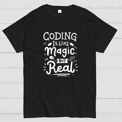 Coding Is Like Magic But Real Geeky T-Shirt
