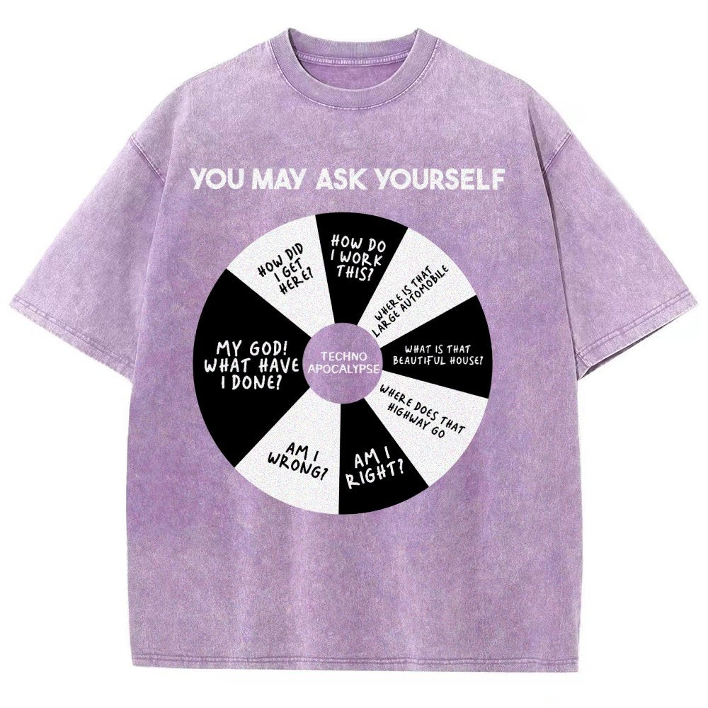 You May Ask Yourself Vintage Distressed T-shirt