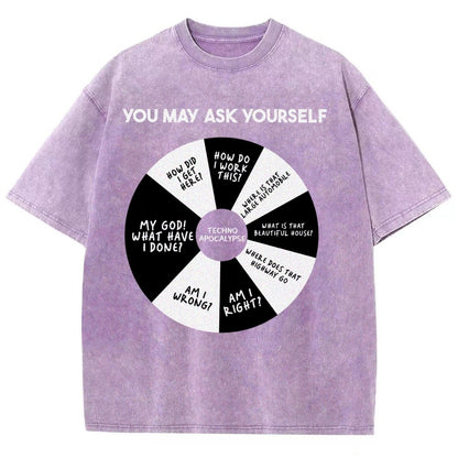 You May Ask Yourself Vintage Distressed T-shirt