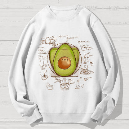 Divine Avocado Recipe Geek Cotton Sweatshirt