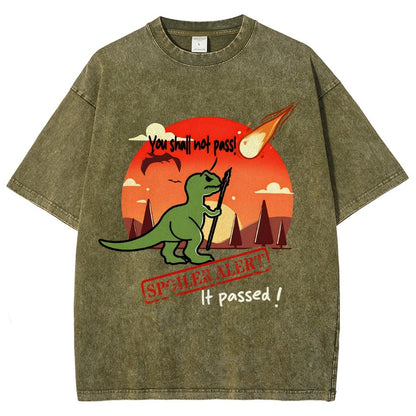 Spoiler Alert You Can't Go Through! Vintage Distressed T-shirt