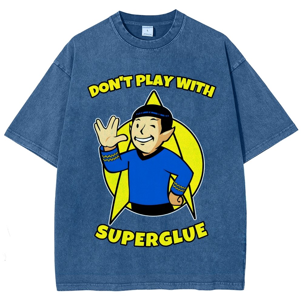 Don't Play With Superglue Vintage Distressed T-shirt