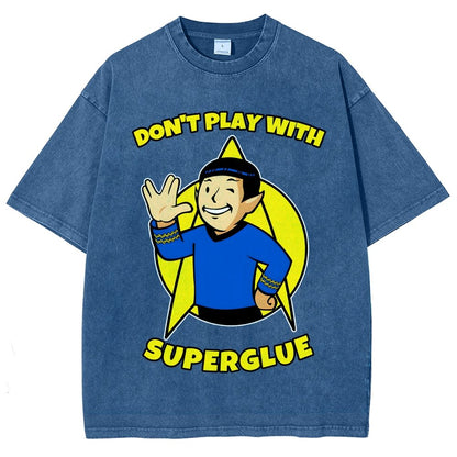 Don't Play With Superglue Vintage Distressed T-shirt