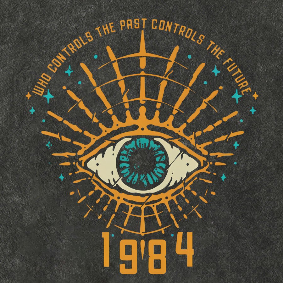 1984 George Orwell Control The Future Cotton Hat