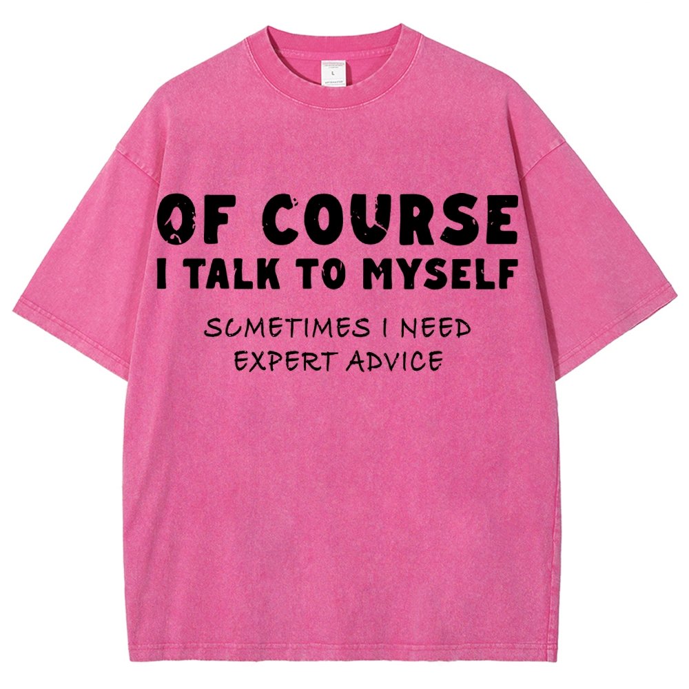 Talk To Myself Vintage Distressed T-shirt
