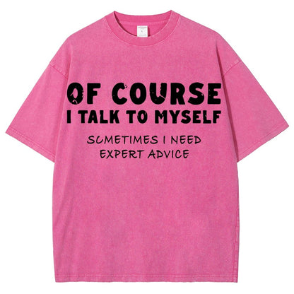 Talk To Myself Vintage Distressed T-shirt