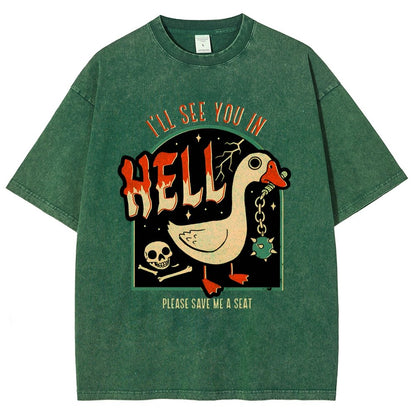 Goose Warning Vintage Distressed T-shirt