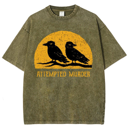 Attempted Murder Vintage Distressed T-shirt