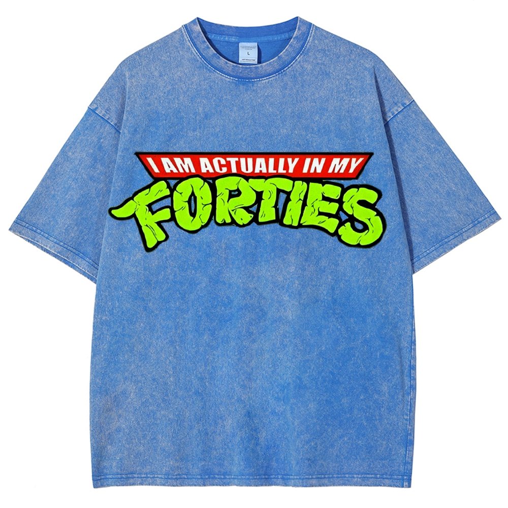 I Am Actually In My Forties Vintage Distressed T-shirt