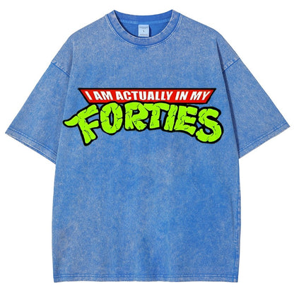 I Am Actually In My Forties Vintage Distressed T-shirt