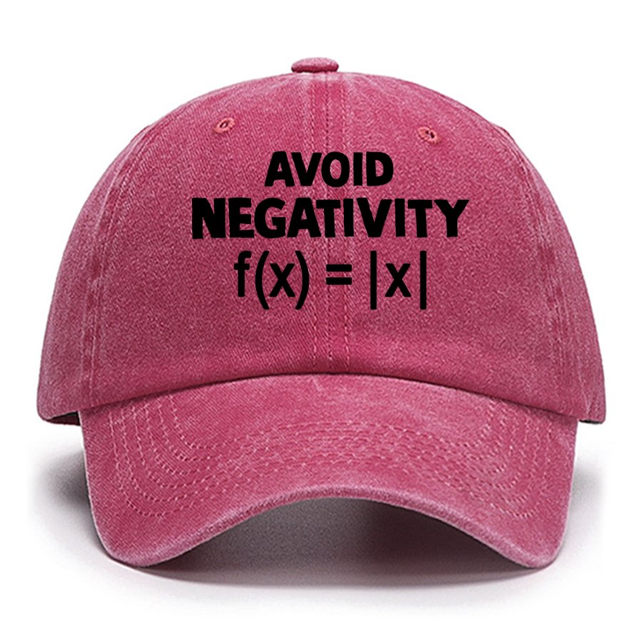 Avoid Negativity, Absolute Value Geeky Cotton Hat