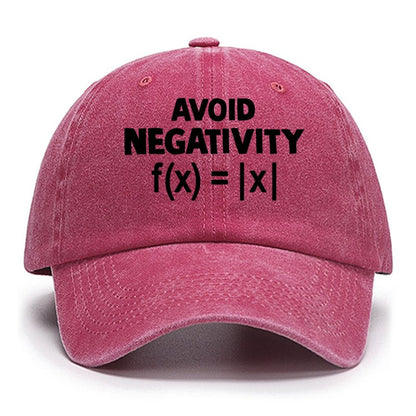 Avoid Negativity, Absolute Value Geeky Cotton Hat