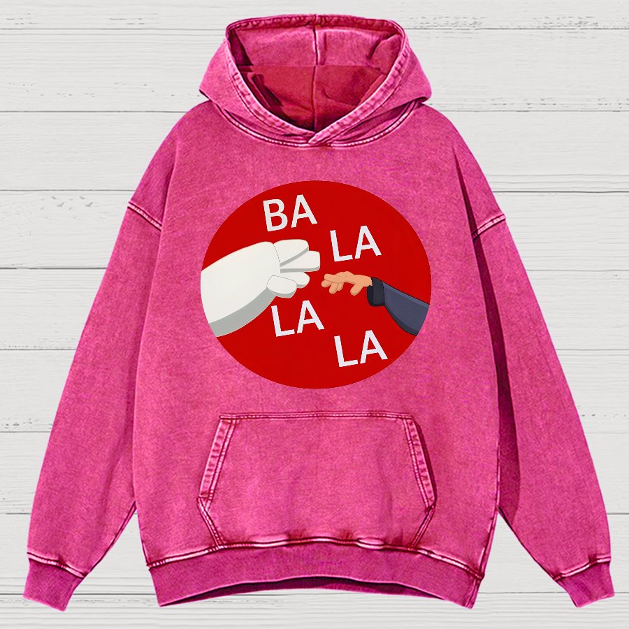 Ba La La La Funny Vintage Distressed Hoodie