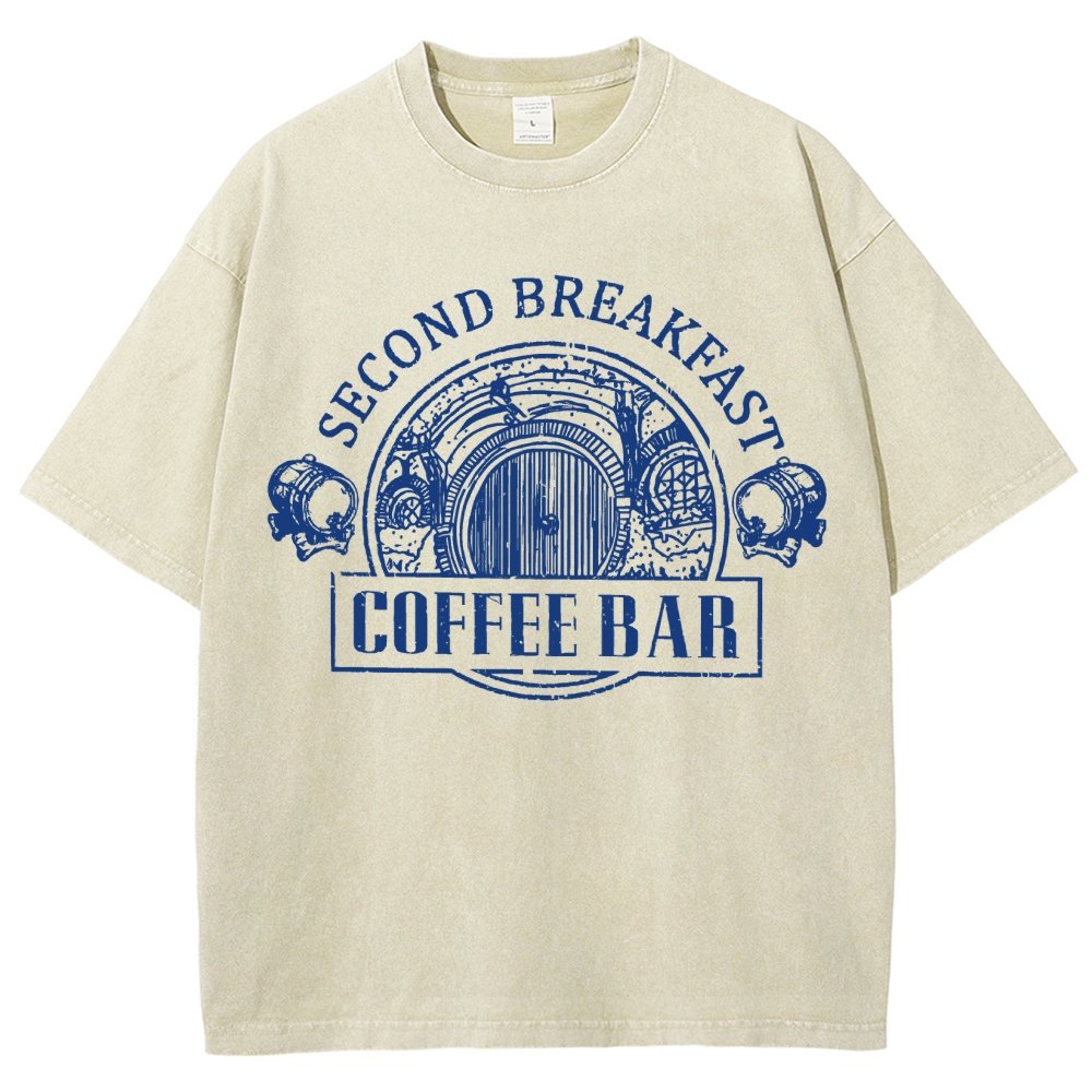 Extra Breakfast Coffee Vintage Distressed T-shirt