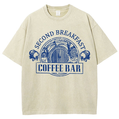 Extra Breakfast Coffee Vintage Distressed T-shirt