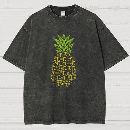Pi Pineapple Vintage Distressed T-shirt