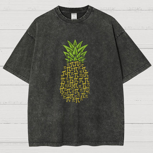 Pi Pineapple Vintage Distressed T-shirt