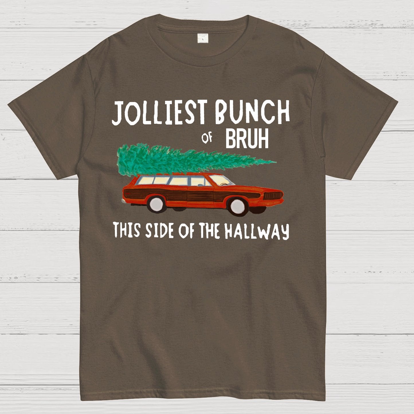 Jolliest Bunch of Bruh Christmas Geek T-Shirt