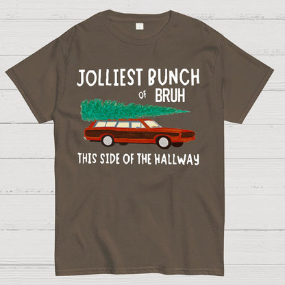 Jolliest Bunch of Bruh Christmas Geek T-Shirt