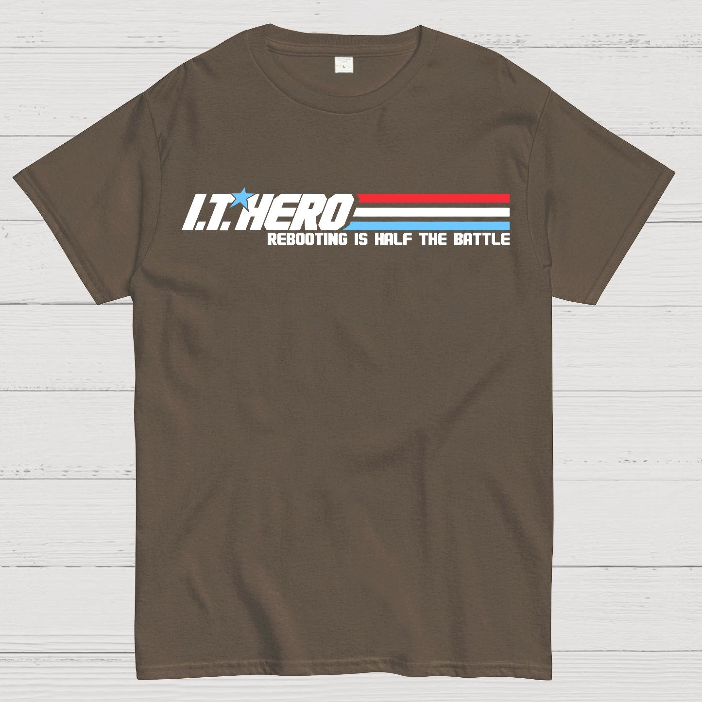 I.T. Hero Rebooting is Half the Battle Geek T-Shirt