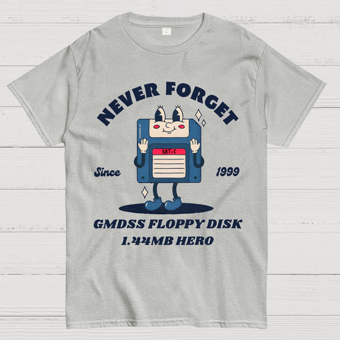 GMDSS Floppy Disk Hero Geek T-Shirt