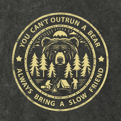 You Can't Outrun A Bear Vintage Distressed T-shirt