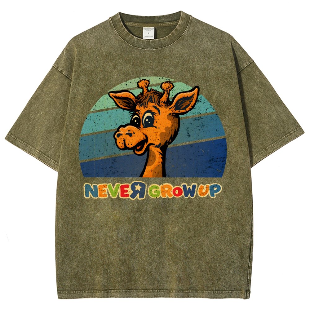 Never Grew Up Vintage Distressed T-shirt