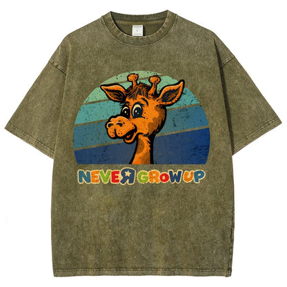Never Grew Up Vintage Distressed T-shirt