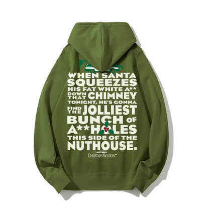 Christmas Vacation: Jolliest Bunch Geek Printed Back Cotton Hoodie