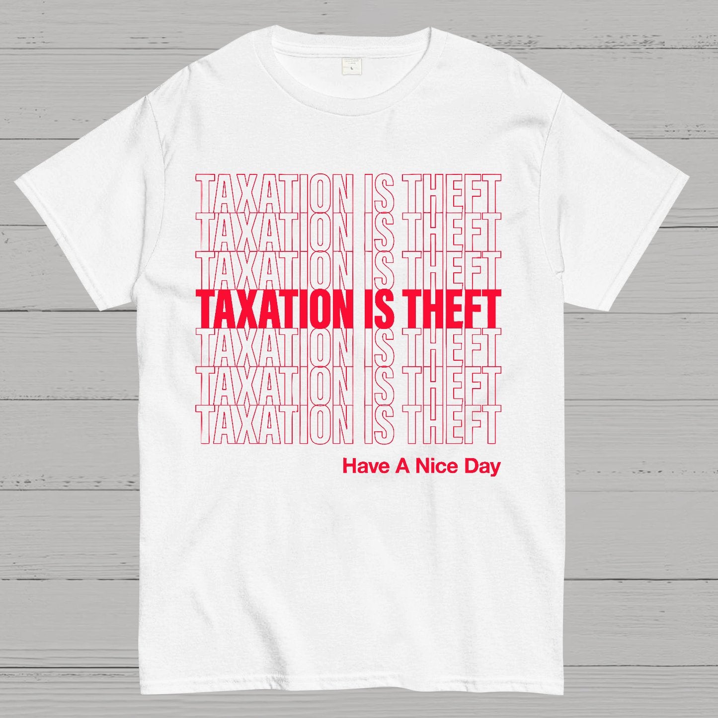 Taxation Is Theft Geek T-Shirt