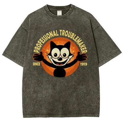 Professional Troublemaker Vintage Distressed T-shirt